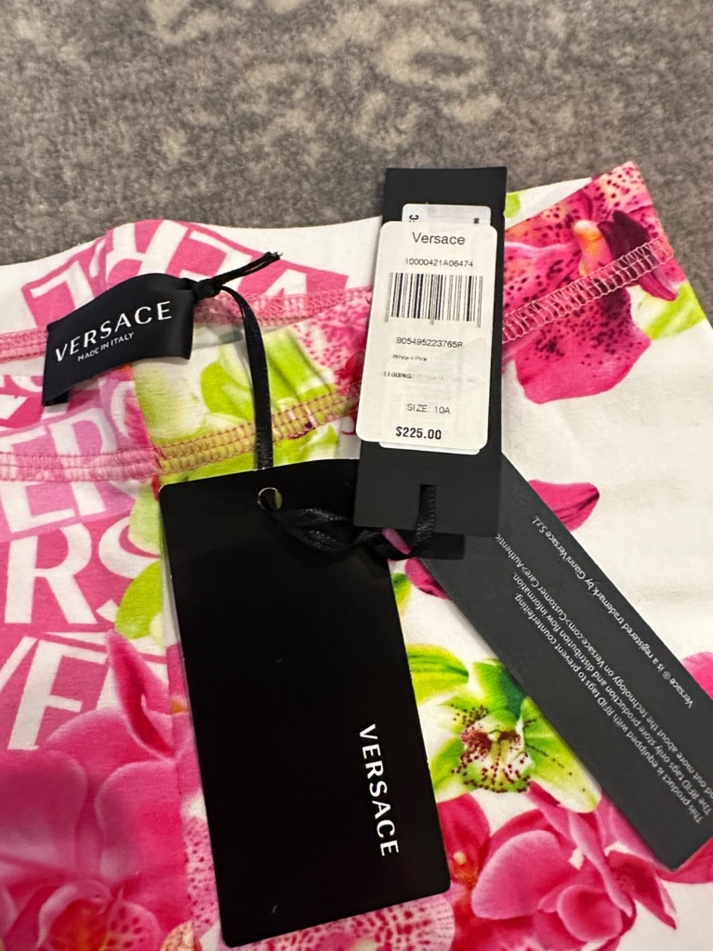 VERSACE KIDS LEGGINGS NWT SIZE 10 - Picture 2 of 10